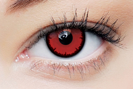 clearcolor phantom Angelic Red Clearlab Crazy contact lenses